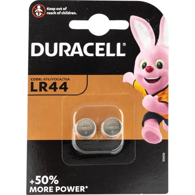 Image of DURACELL Alkaline Button Cell Electronics LR44 Pack of 2