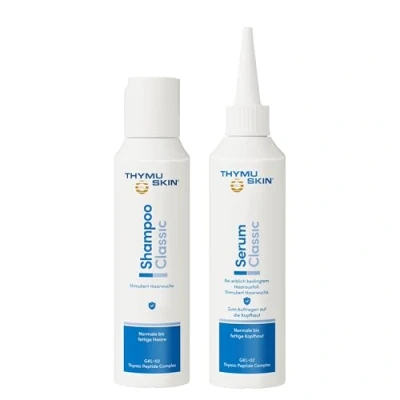Image of THYMUSKIN Classic Set, Pack of 1 (1 x 100 ml Shampoo and Serum)
