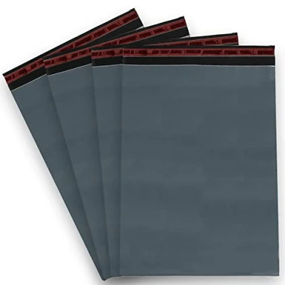 Image of Globe Packaging 25 x Strong Large Grey Mailing Bags (17x24 inches) with Peel &amp; Seal Strip Poly Mailers, Postal Postage for Shipping Posting Parcels, Books, Clothing More