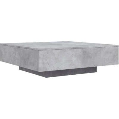 Image of vidaXL Coffee Table Concrete Grey 100x100x31 cm Engineered Wood