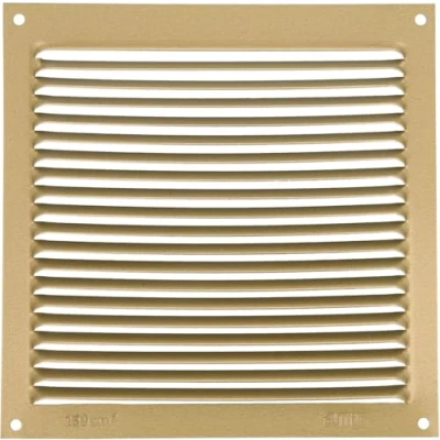 Image of Amig Aluminium Ventilation Grille 170x170x0.8mm Easy to Install, Durable Variety of Sizes, Multiple Finishes Suitable for Kitchen, Bathroom, Outdoor Gold, Silver, White, Wenge, Haya