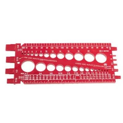 Image of MONOJLY Measuring Gauge Bolt Nut Thread Checker Inch &amp; Metric Tester Gauges Size Tool KitsAccessories