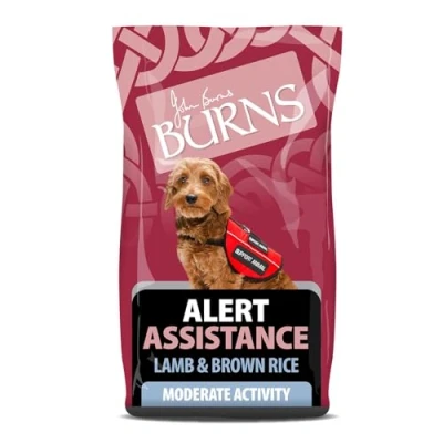 Image of Burns Pet Nutrition Hypoallergenic Complete Dry Dog Food Adult and Senior Alert Lamb Brown Rice 6 kg
