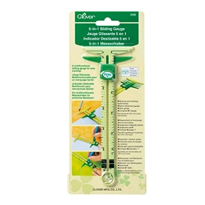 Image of Clover 5 in 1 Sliding Gauge, Green, 6 inches
