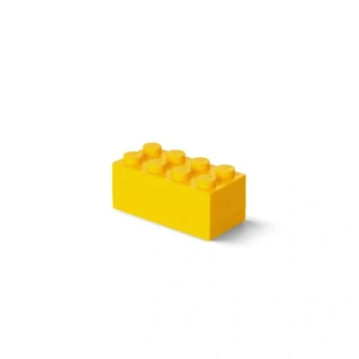 Image of LEGO Mini Box 8 Knobs Yellow Versatile Small Storage for Snacks, Jewellery, Hair Accessories, and Souvenirs Safe, Easy to Clean, 46 x 92 43 mm