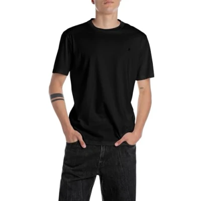 Image of Replay Men&#039;s M3097 T Shirt, 098 Black, M