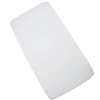 Image of BabyPrem Single Fitted Cotton Travel Cot Sheet 95 x 65cm White