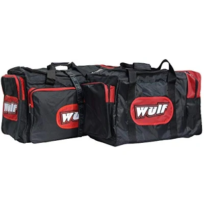 Image of WULFSPORT NEW JUMBO LUGGAGE Kit Bag Motorbike Motocross Enduro Off Road Trials Red