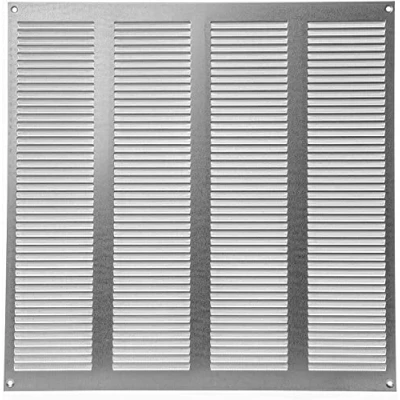 Image of 16&#039;&#039; x Inch / 400 mm Galvanized Steel Vent Cover Metal Square Soffit Grille Louvered Air Return for Ceiling and Sidewall Built in Protection Screen Mesh HVAC Ventilation