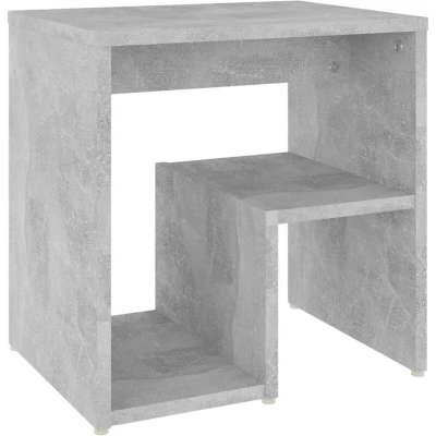 Image of vidaXL Bedside Cabinet Concrete Grey 40x30x40 cm Engineered Wood