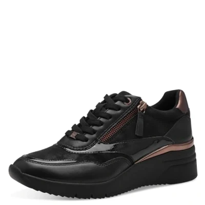 Image of s.Oliver Women&#039;s Low Trainers 5 23608 43 Sneaker, Black, 6.5 UK