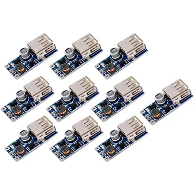 Image of TECNOIOT 10pcs 0.9V 5V DC to USB Voltage Converter Step Up Power Supply Module