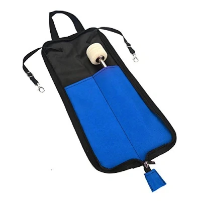 Image of Drum Stick Bag, Portable Storage Hanging Bag Drumstick Handbag Holder with Handle Accessory(Blue)