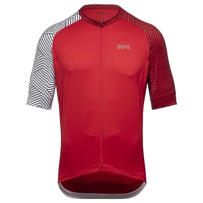 Image of GORE WEAR Men&#039;s Cycling Short Sleeve Jersey, C5, Red/White, XXL