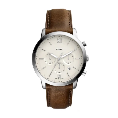Image of Fossil Neutra Chronograph watch, Men&#039;s, Size: One Size, Braun