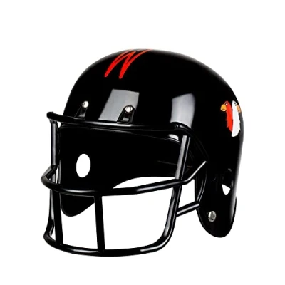 Image of Boland 01393 American Football Helmet for Adults, Super Bowl, Rugby, Sports, Headwear, Accessory, Themed Party, Carnival, black, one size