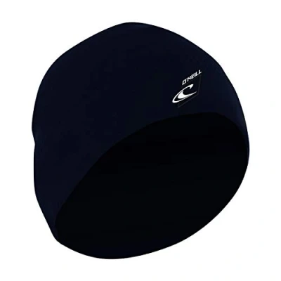 Image of ONeill 2mm neoprene Wetsuit Beanie Winter Hat Abyss Unisex Lightweight Double lined Hidden key pocket