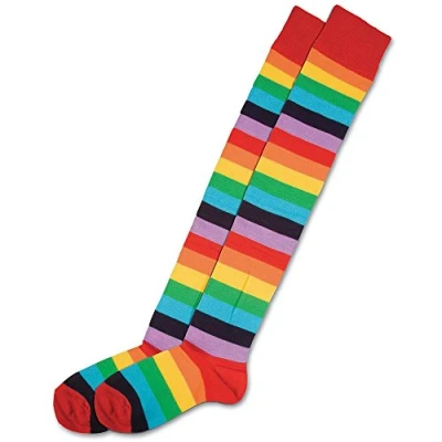 Image of Bristol Novelty BA1131 Clown Socks Unisex Multicolor Adult, Multi Colour, One Size