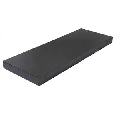 Image of EUGAD Floating Shelves Wall Corner Storage Invisible Mounting Bookshelves, 30x23x3.8 cm, Black Shelf