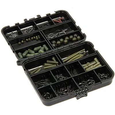 Image of NGT Terminal Tackle Set 175pc Carp Rig Accessory Box INCLUDES 175 Pieces of Bits