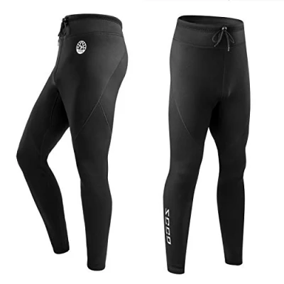 Image of Men&#039;s Wetsuit Pants, 1.5mm Neoprene Long Pants for Surfing Kayaking Swimming Diving Canoeing (Black, M)