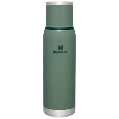 Image of Stanley Adventure to Go Insulated Travel Tumbler 1.1QT Leak Resistant Stainless Steel Bottle with Cup Lid and Splash Free Stopper