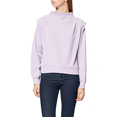 Image of NA KD Women&#039;s Detailed Hoodie Sweatshirt, Grey Melange, Large