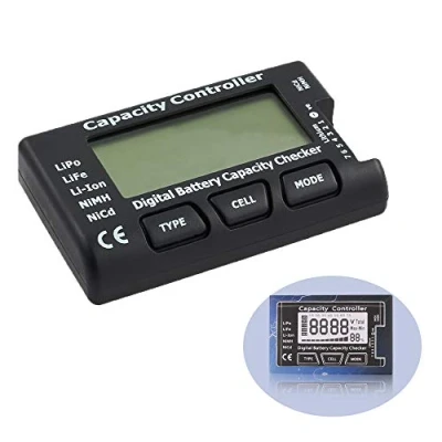 Image of YIXISI Battery Meter, Intelligent Cell Digital Checker, Balancer for LiPo/Life/Li ion/NiCd/NiMH Packs