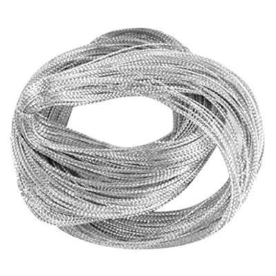 Image of Multifunctional Threads for Paper Braid 100 m Cable Jewellery Making Silver