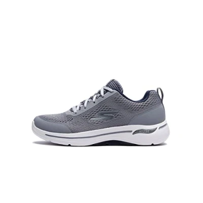Image of Skechers Go Walk Arch Fit Idyllic Grey/Navy 9 D (M)