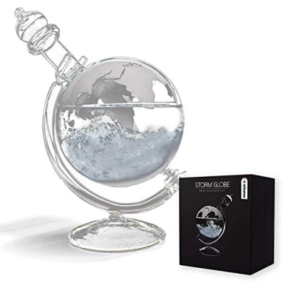 Image of Mikamax Large Glass Storm Globe Office Decoration Ornament Nordic Style Weather Globes