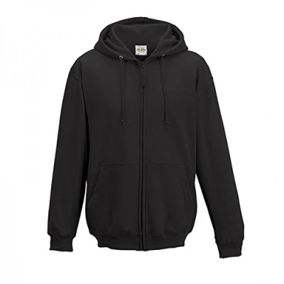 Image of AWDis Just Hoods Men&#039;s Zoodie Hoodie, Charcoal, Large
