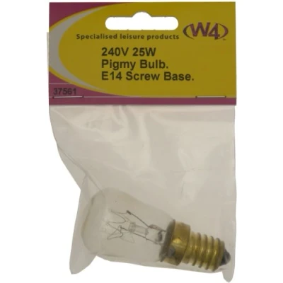 Image of W4 240V 25W Pigmy Bulb Transparent