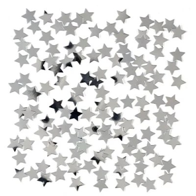 Image of SHATCHI 14 Gram Silver Stars Table Scatter Confetti Birthday Wedding Anniversary Christmas Festive Party Decorations,SHATCHI