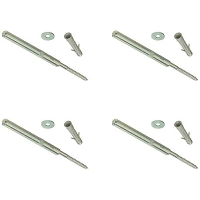 Image of Gas N Pow3r Concealed Shelf Supports Brackets 120mm Floating Hidden Masonary Fix HEAVY DUTY x4