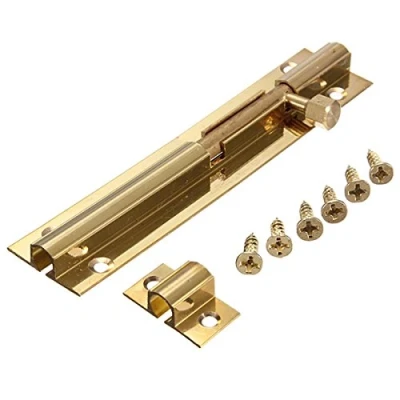 Image of 4&quot;/100mm Solid Brass Slide Door Bolt Lock Heavy Duty Gate Security Catch Latch