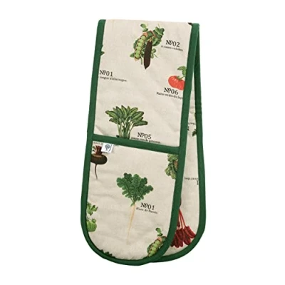 Image of RHS Benary Vegetables Double Oven Gloves, Stone