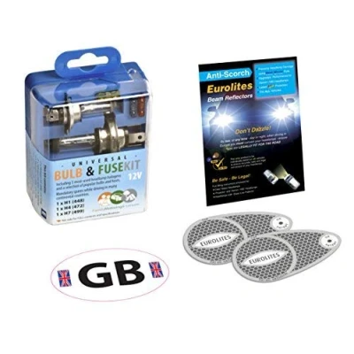 Image of GB STICKER + BEAM BENDERS 10 PIECE SPARE BULB KIT INCLUDING H1,H4,H7 bulbs