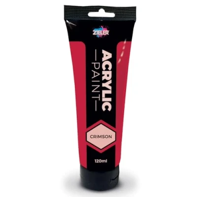 Image of Zieler 120ml Acrylic Paints (Crimson)