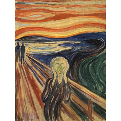 Image of Edvard Munch The Scream Large Art Print Poster Wall Decor Premium Mural