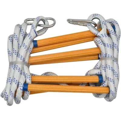 Image of TINMAGI Flame Retardant Safety, 10 m Fireproof Rescue Ladder, with 2 Carabiners, Safety Balcony Reusable Fire Compact and Portable