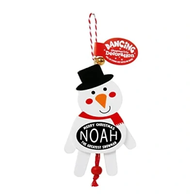 Image of History &amp; Heraldry Personalised Dancing Christmas tree Decorations (Noah)
