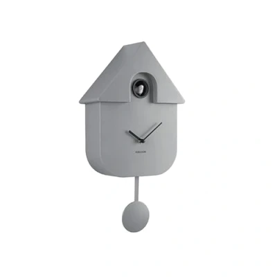 Image of Karlsson Modern Cuckoo Wall Clock Grey (KA5768GY)