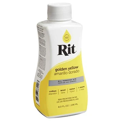 Image of Rit Liquid Fabric Dye Golden Yellow 236ml