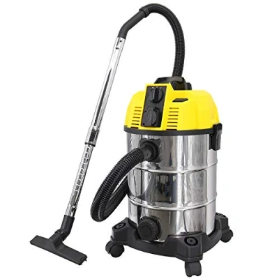 Image of NRG Wet and Dry Vacuum Cleaner with Plug Socket, Blowing Self Cleaning 5 in 1 Vac Cleaner, 30L 1600W Cleaners Powerful Suction, Floor Brush Crevice Tool Included