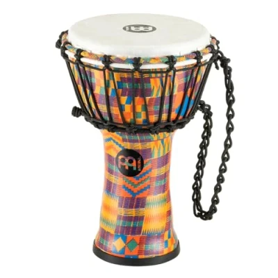 Image of Meinl Percussion JRD Djembe Instrument Very Small Handdrum Travel Diameter 7 Inches Plastic, Multicoloured (JRD KQ)