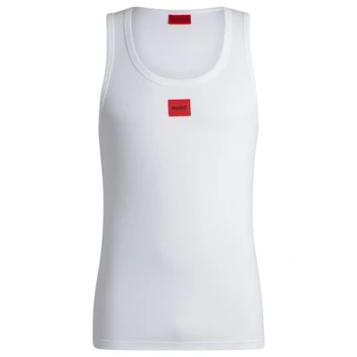 Image of HUGO TANK TOP EDGE Undershirt, Men&#039;s, Size: XL, White