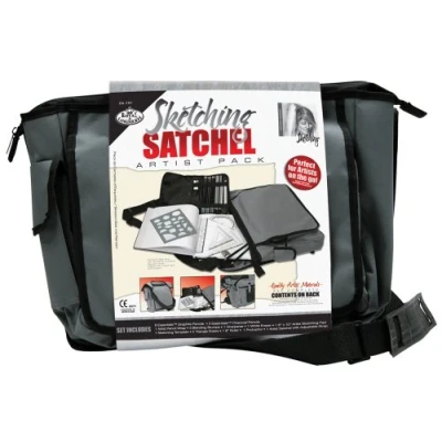 Image of Royal and Langnickel Sketching Satchel Artist Set, Charcoal,grey