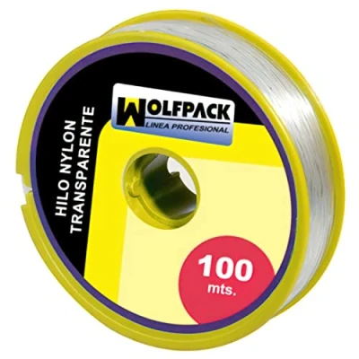 Image of Wolfpack 16010355 Nylon Cord, Transparent, 0.7 mm, Roll of 100 m