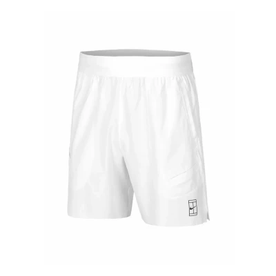 Image of Nike Court Advantage FZ9322 Dri FIT 8&quot; Men&#039;s Tennis Shorts White/Black